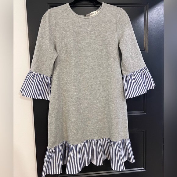 Eliza J Flounce Hem Sweatshirt Dress - Picture 3 of 6